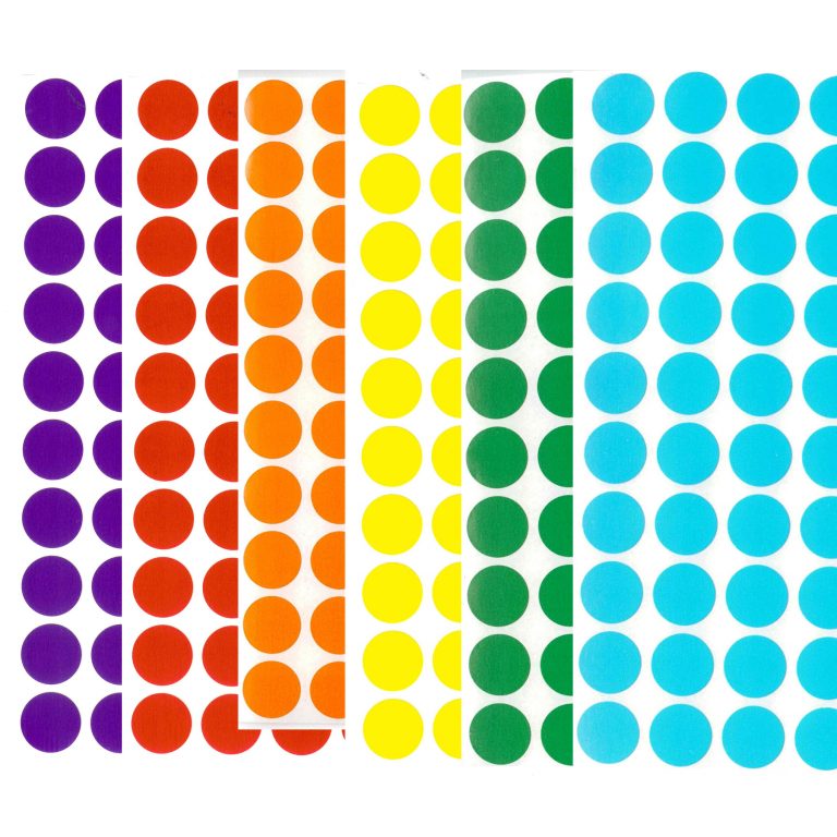 Bulk Pack Color Coding Labels – 1/2″ – Crafts and More