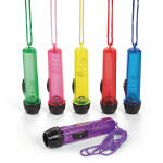 Plastic Transparent Flashlights On A Rope