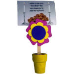 Flower Card Holder - Shabbos