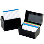 Plastic Index Card Box