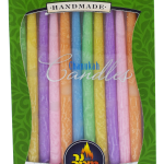 Pastel Chanukah Candles, 6", 45/pk