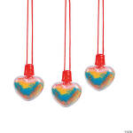 Sand Art Bottles Necklace - Heart