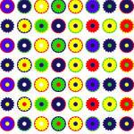 Colorful Daisies Stickers