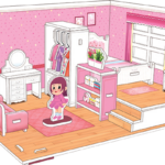 3D Foam Craft - Girl Room