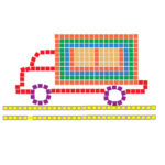Foam Mosaic Tiles - Truck