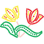 Foam Mosaic Tiles - Flower