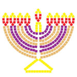 Foam Mosaic Tiles - Chanuka