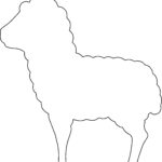 Large Blank Paper Cutouts - Lamb