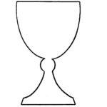 Large Blank Paper Cutouts - Kiddush Cup