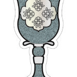 Glitter Paper Cutout - Becher