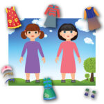 Reusable Sticker Art - Dolls