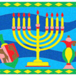 Sand Art - Chanukah Poster