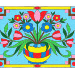 Sand Art - Flower Bouquet Poster