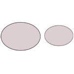 Oval Mirrors, 3/4" X 1", 8/pk