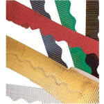 bordette 2.25" x 25', Metallic Silver