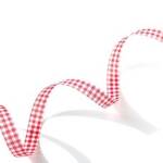Red Gingham Curling Ribbon, 250 yards
